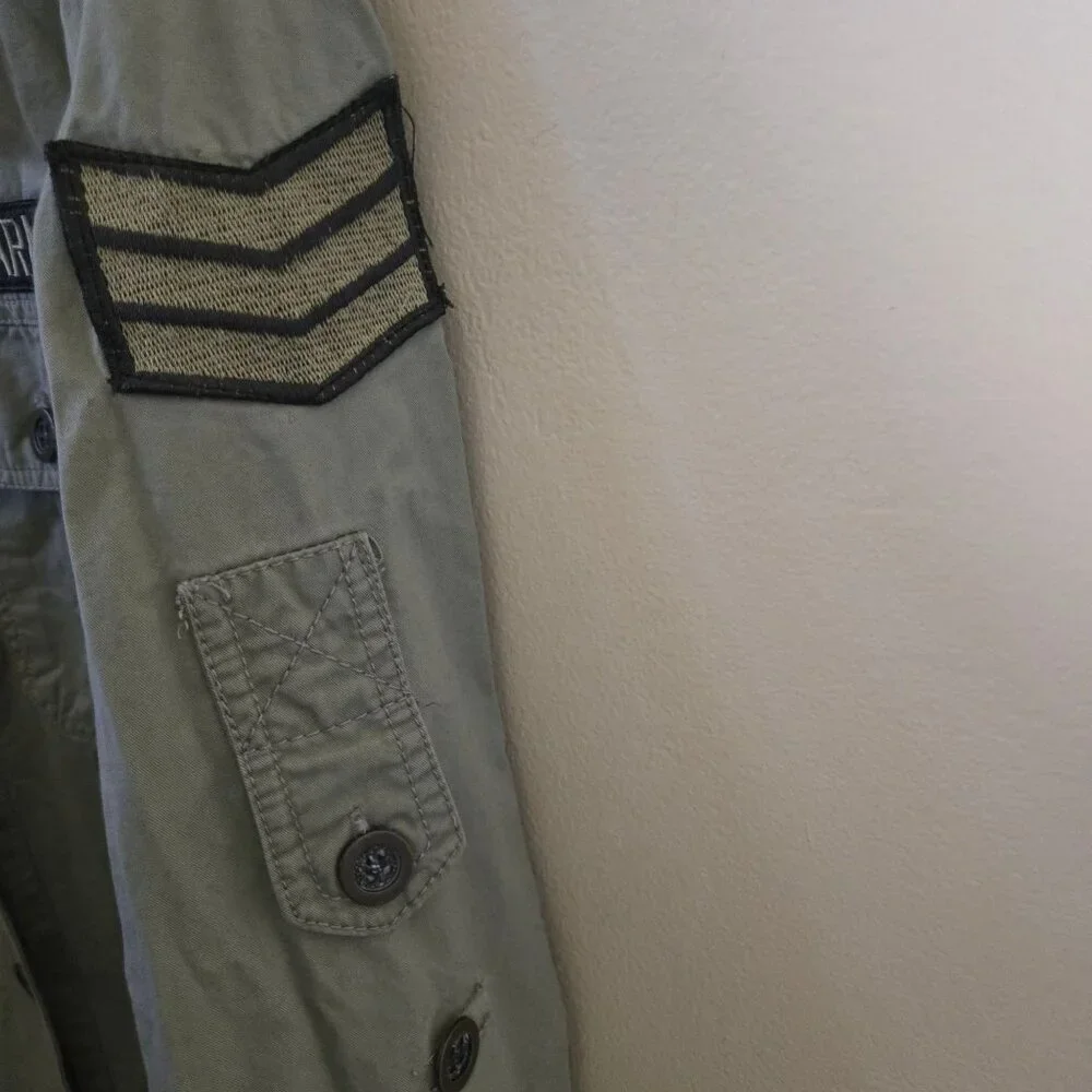 Ashley By 26 International Utility Collection Military Jacket Patches Size L